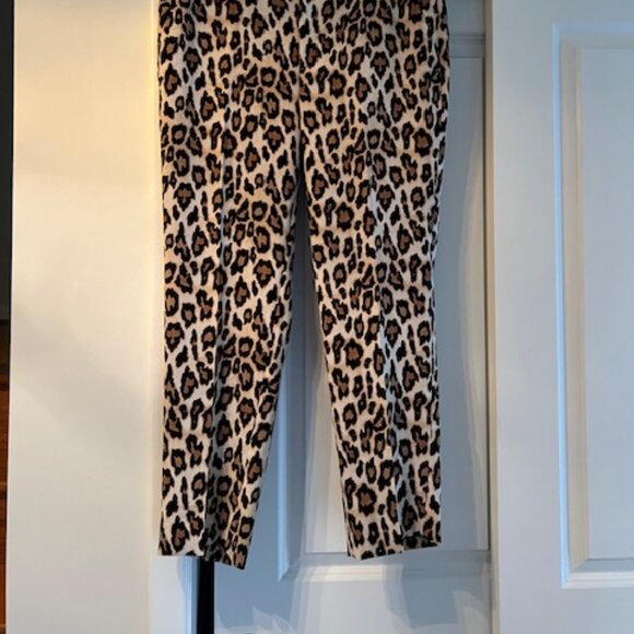 Banana Republic Leopard Print Avery Pant. Size 10 - Picture 2 of 9